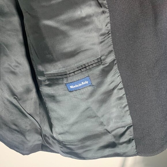 POLO RALPH LAUREN Corneliani VIRGIN WOOL BLAZER MADE IN ITALY Black Sz 42‎ MINT - Picture 7 of 14